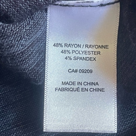 Cleo Blue & Black Heathered Light Knit Top Size Medium - Picture 8 of 13